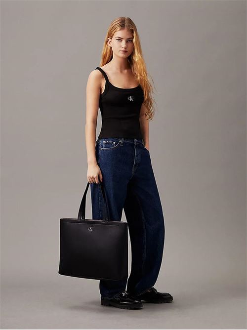 MINIMAL MONOGRAM SLIM TOTE34 CALVIN KLEIN JEANS | K60K612236/0GR